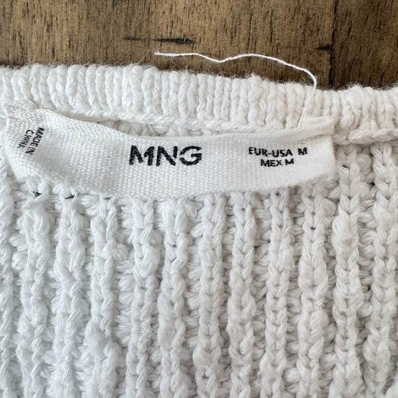 Mango White Knit Sweater - Picture 7 of 7